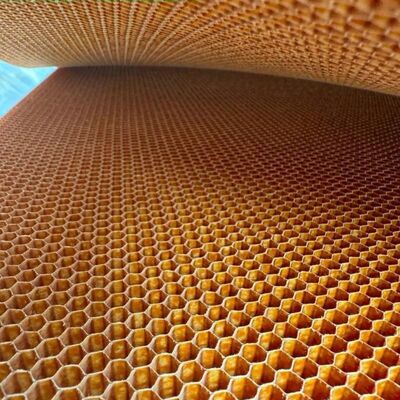 Ultra High Density 144KG Per Cubic Meter Aramid Honeycomb Core Material Used In Aviation
